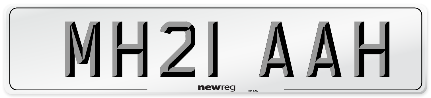 MH21 AAH Number Plate from New Reg